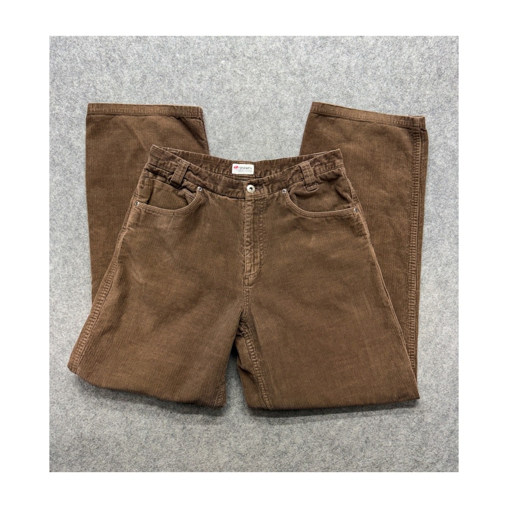 Rip Curl Brown Corduroy Pants Mens 31 Wide Leg Vintage Surf Cotton Trousers